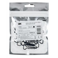 Дюбель-хомут 5х10мм для плоского кабеля нейлон черн. (уп.25шт) IEK UDH14-05-10-025-K02