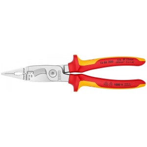 Клещи электромонтажные VDE 6-в-1 L-200мм Knipex KN-1386200