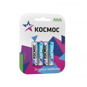 Элемент питания алкалиновый AAA/LR03 BP-4 (блист.4шт) КОСМОС KOCLR034BL_classic