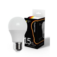 Лампа светодиодная Supermax А60 15Вт стандарт E27 230В 3000К КОСМОС Sup_LED15wA60E2730