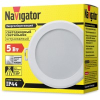 Светильник 14 476 NDL-P3-5W-840-WH-LED Navigator 14476