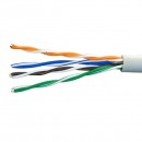 Кабель витая пара U/UTP кат.5E 4х2х0.51 24AWG solid Cu LSZH нг(А)-HF In. Premium 305м (м) SUPRLAN 01-0307-1