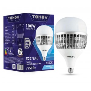 Лампа светодиодная 100Вт HP 6500К E40/Е27 176-264В TOKOV ELECTRIC TKE-HP-E40/E27-100-6.5K