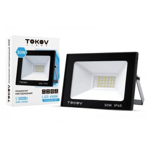 Прожектор светодиодный 30Вт 1700лм 6500К IP65 черн. TOKOV LIGHT TKL-FL/LED-30-6.5K-IP65