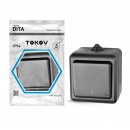 Переключатель 1-кл. ОП Dita IP54 10А 250В карбон TOKOV ELECTRIC TKL-DT-P1-C14-IP54