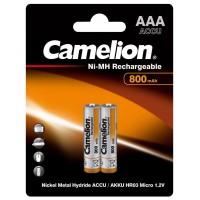 Аккумулятор AAA/R03 NI-MN 800мА.ч BP-2 металлик (блист.2шт) Camelion 3674
