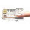 Разъем легкой оконцовки PLEZ-8P8C-U-C6-100 RJ-45 (8P8C) под витую пару кат.6 (50 µ"/ 50 микродюймов) универс. (для ож и мж кабеля) (уп.100шт) Hyperline 403343