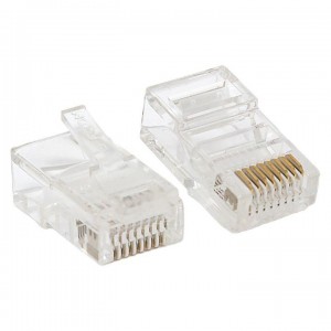 Коннектор RJ45 (8P8C) кат.5E неэкранир. TERACOM универс. (уп.10шт) EKF TRC-PLUG-5EUTP-10