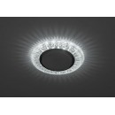 Светильник точечный DK LD22 SL/WH GX53 декор со светодиод. подсветкой прозр. ЭРА Б0029625