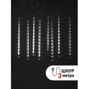 Гирлянда светодиодная "Сосульки" 2.1м 144LED 24В IP44 хол. свет ЭРА Б0041910