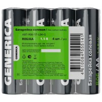 Элемент питания солевой AA/R6 пленка (уп.4шт) GENERICA ABT-R06-ST-L04-G