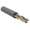 Кабель витая пара U/UTP кат.5E 4х2х24AWG solid PVC сер. (м) ITK LC1-C5E04-111