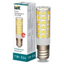 Лампа светодиодная Corn 7Вт капсульная 4000К нейтр. бел. E14 230В керамика IEK LLE-Corn-7-230-40-E14