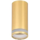 Светильник 4005 накладной потолочный под лампу GU10 золото IEK LT-UPB0-4005-GU10-1-K22