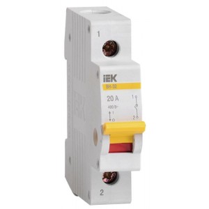 Выключатель нагрузки ВН-32 20А/1П IEK MNV10-1-020
