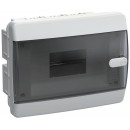 Корпус пластиковый ЩРВ-П-8 IP41 черн. прозр. дверь UNION Compact IEK UIC-KP12-V-08-41-K01