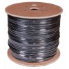 Кабель витая пара F/UTP кат.5E 4х2х24AWG solid CU PE Outdoor трос черн. (м) Rexant 01-0144