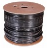 Кабель витая пара F/UTP кат.5E 4х2х24AWG solid CU PE Outdoor черн. (м) Rexant 01-0146