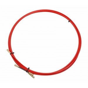 Протяжка кабельная (мини УЗК в бухте) 5м стеклопруток d3.5мм красн. Rexant 47-1005